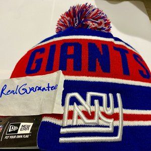 RARE 100% New Era New York Giants THE COACH Sport Knit Hat NFL Winter Beanie